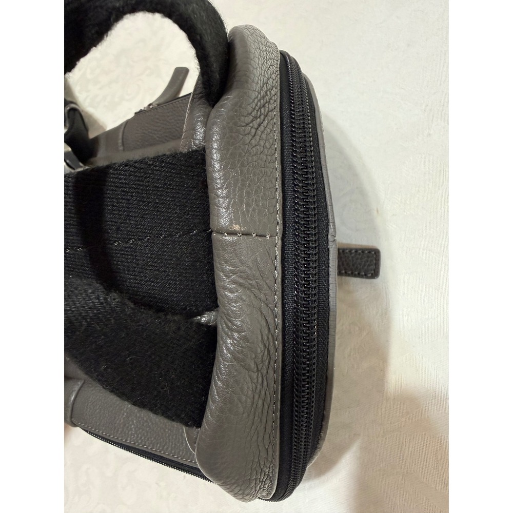 Coach Sling Backpack Mens OS Grey Leather F70691 Crossbody Commuter Luxury - Picture 15 of 16